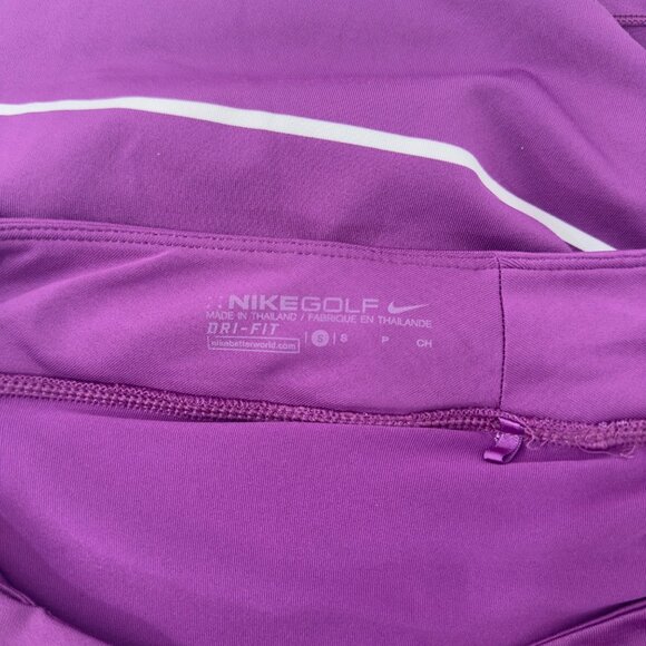 Nike Golf Purple Striped Dri-Fit Athletic Skort/Skirt - Picture 6 of 8